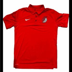 NBA PORTLAND TRAILBLAZERS NIKE MEN’S POLO SHIRT - SIZE LARGE